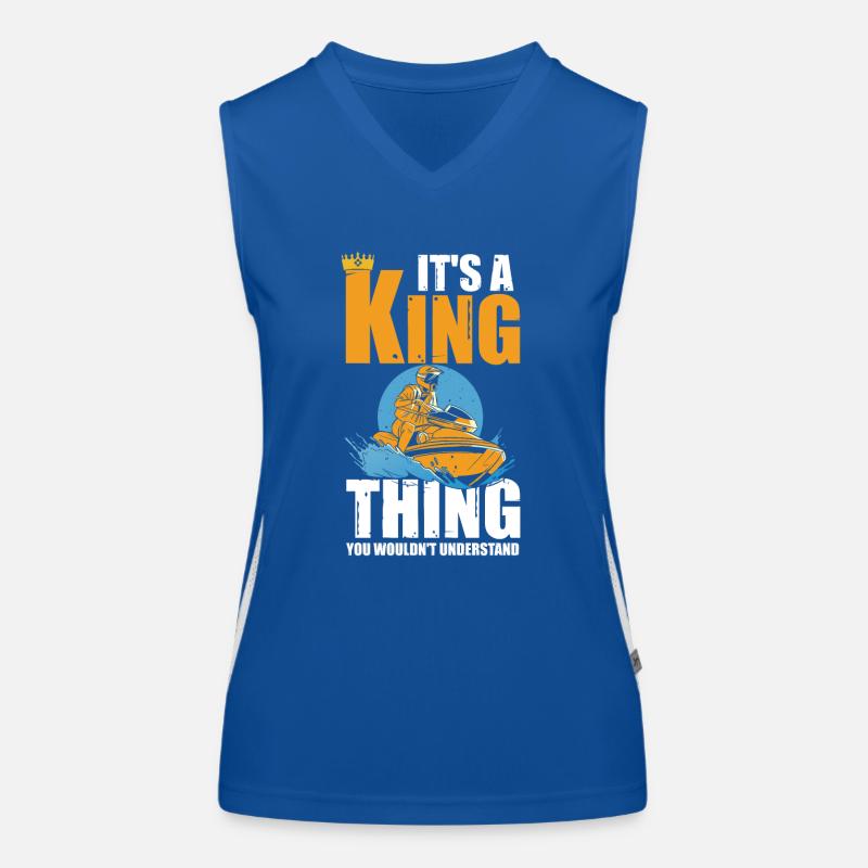 Jetski Jetboat King Thing You Wouldn't Understand Women's Functional Contrast Tank Top