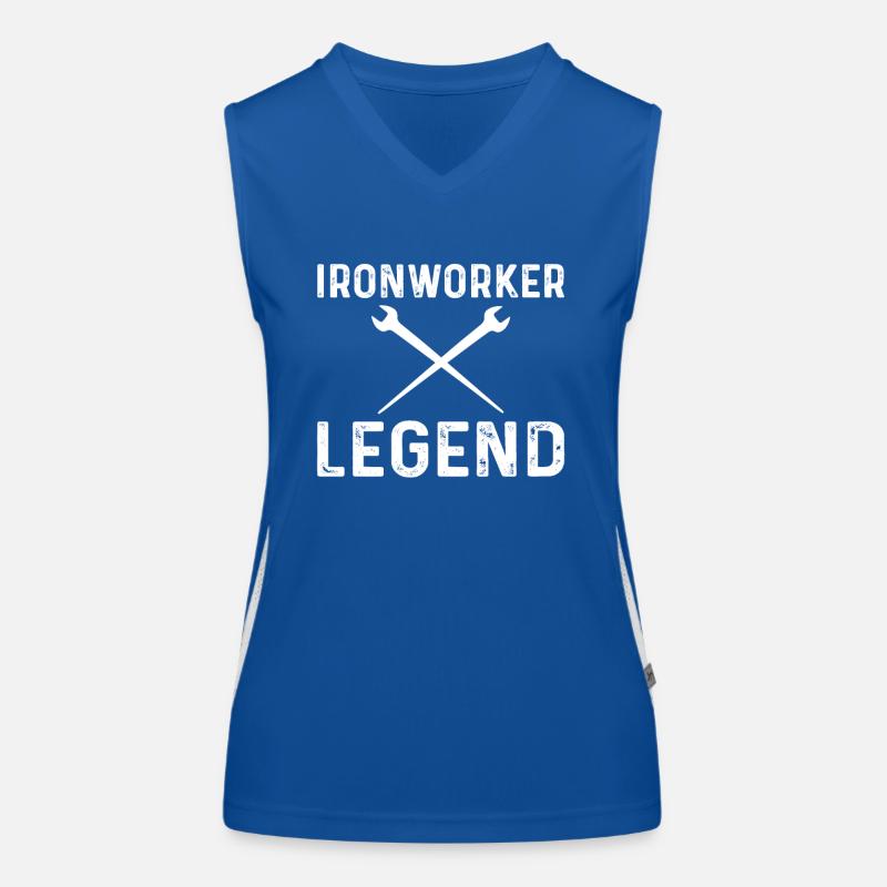 Eisenarbeiter Legende Funktionelles Kontrast-Tank Top für Frauen