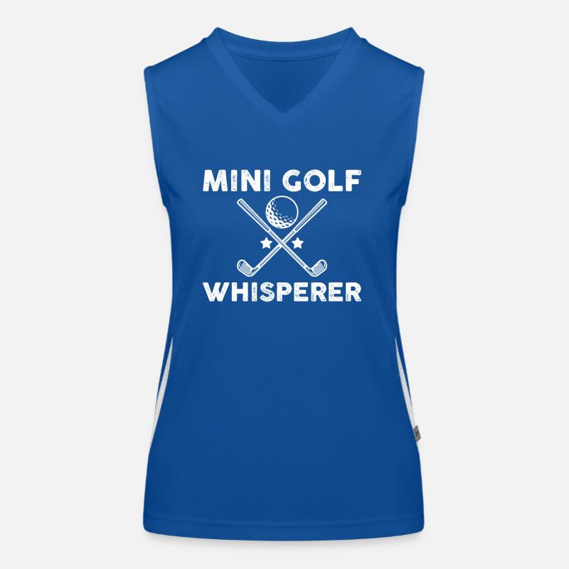 Minigolf Flüsterer Funktionelles Kontrast-Tank Top für Frauen