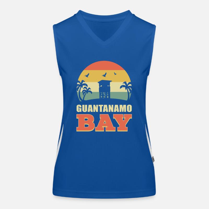 Guantanamo-Bucht Guantanamo-Bay Gtmo Gitmo Nsgb Ma Funktionelles Kontrast-Tank Top für Frauen