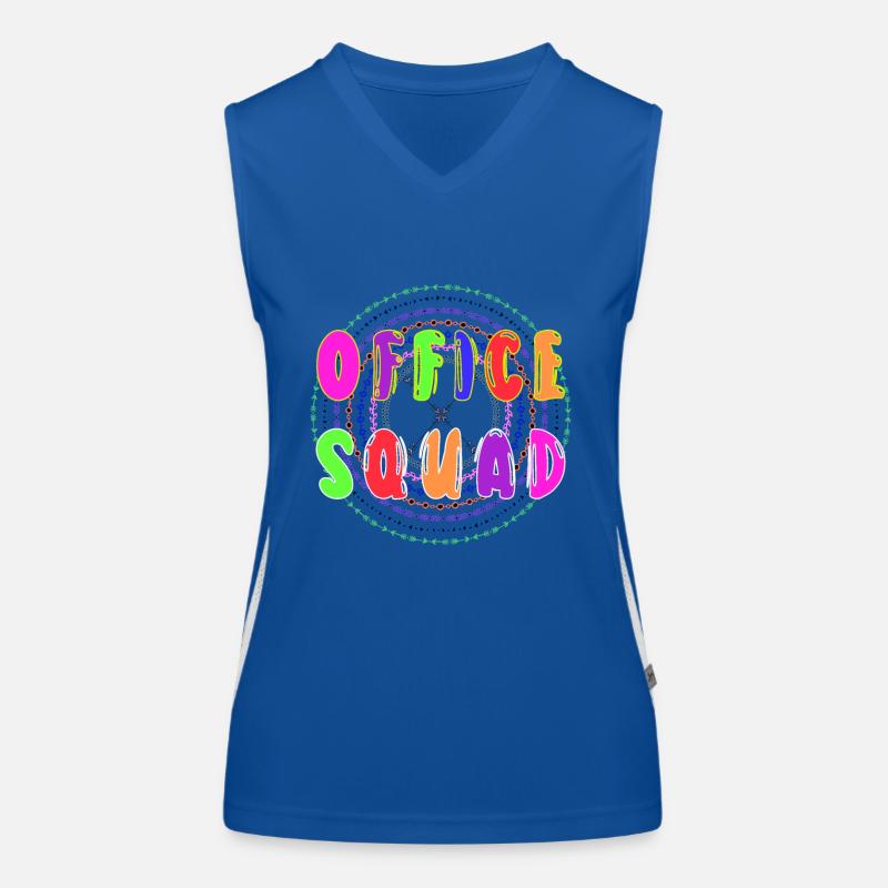 Office Squad Administrative Assistant Appreciation Women's Functional Contrast Tank Top