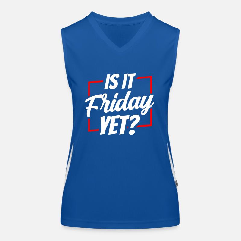 Is it already Friday? Friday Weekend Finally Women's Functional Contrast Tank Top