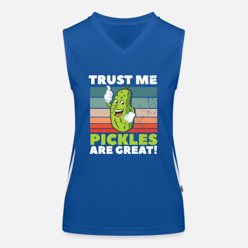 Croyez-moi Les cornichons sont super Débardeur respirant contrasté Femme