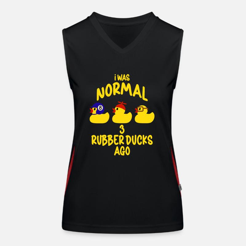 Rubber Ducks Duck Duck Lovers Bathroom Women's Functional Contrast Tank Top