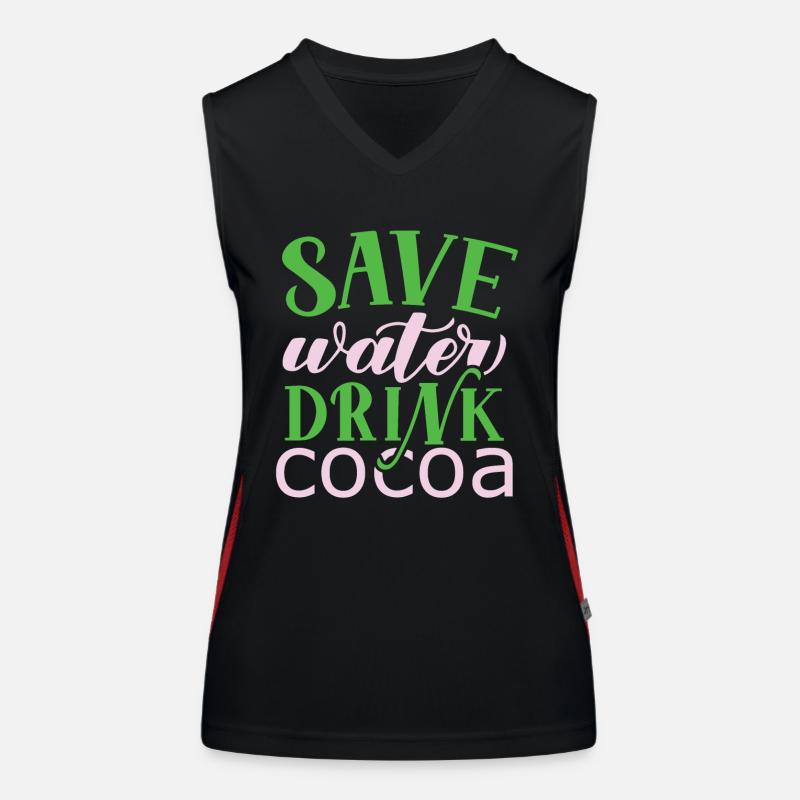 Ich bin heißer Schokoladentrinker Choco Drink Funktionelles Kontrast-Tank Top für Frauen