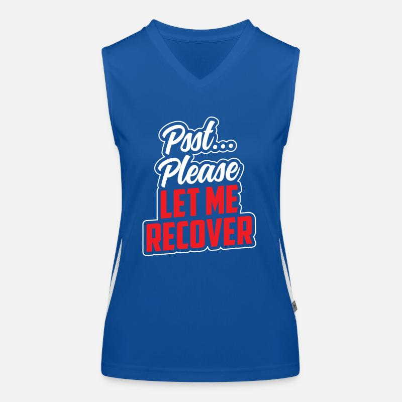Psst please let me get well again Women's Functional Contrast Tank Top