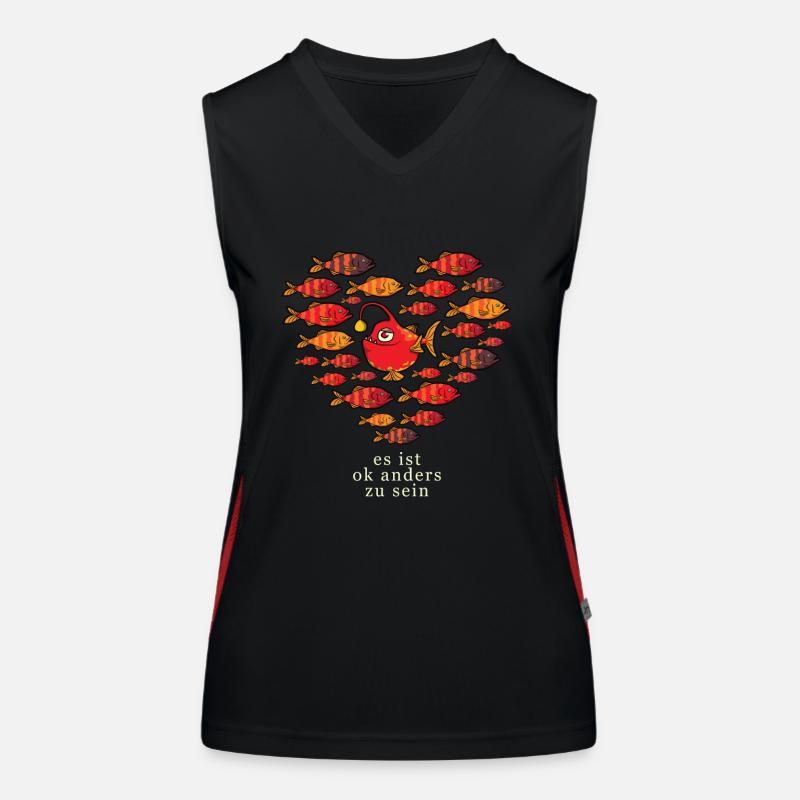 Be Different it's ok to be different Women's Functional Contrast Tank Top