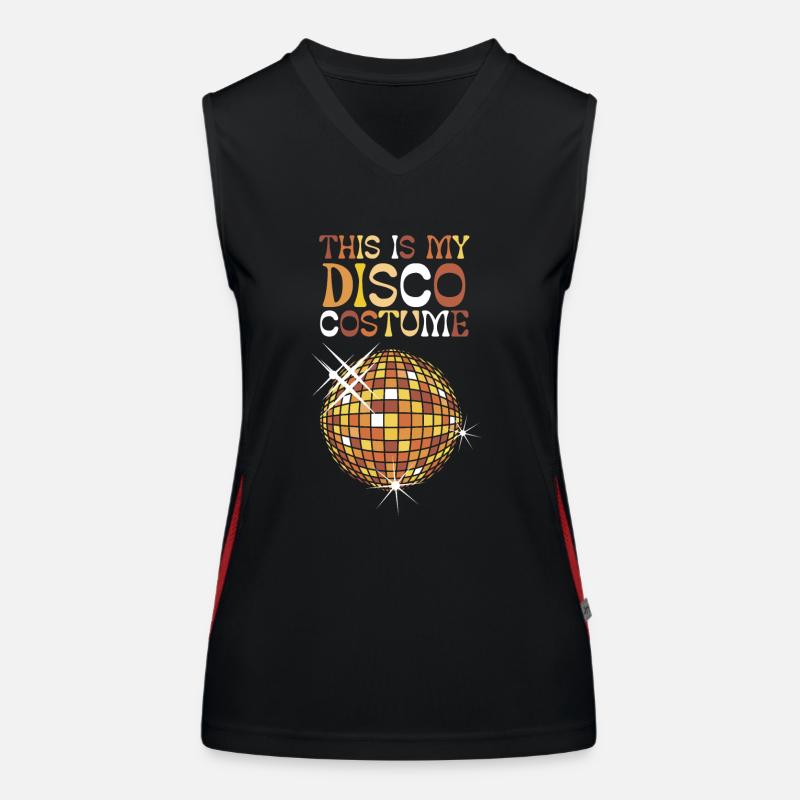 This Is My Disco Costume Funktionelles Kontrast-Tank Top für Frauen