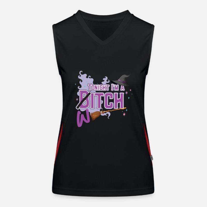 Ce soir, I M A Witch Débardeur respirant contrasté Femme