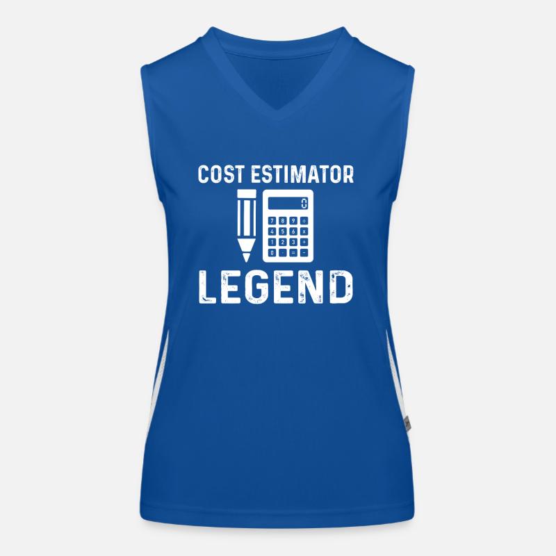 Légende de l’estimateur de coûts Débardeur respirant contrasté Femme