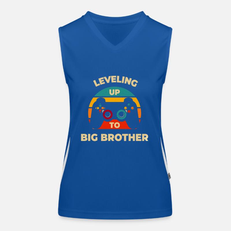 Leveling Up To Brother Funktionelles Kontrast-Tank Top für Frauen
