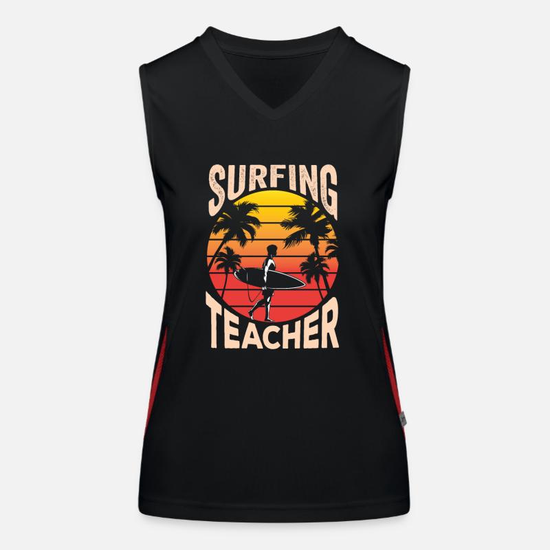 Moniteur de surf planche de surf surf surfer Débardeur respirant contrasté Femme