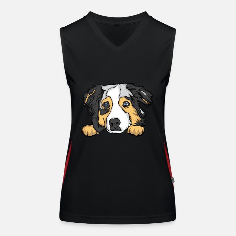 Chien Débardeur respirant contrasté Femme