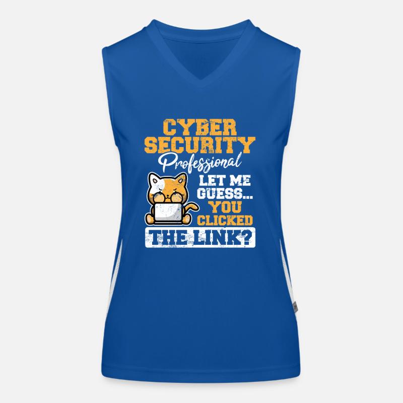 Computer Security Cyber Security Information Techn Women's Functional Contrast Tank Top