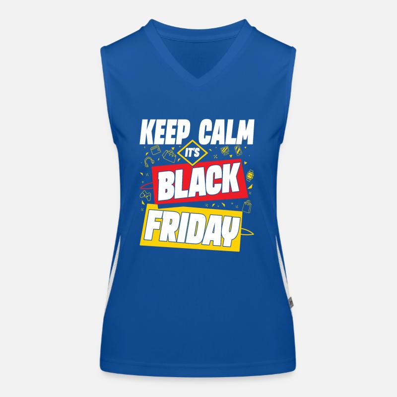 Keep Calm It's Black Friday Funktionelles Kontrast-Tank Top für Frauen