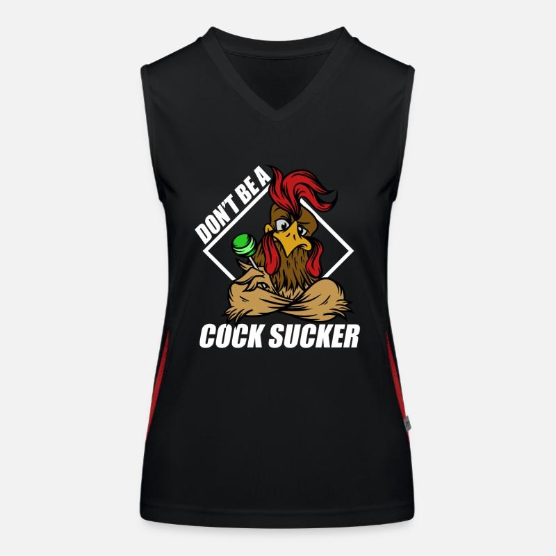 Don't Be A Cock Sucker Women's Functional Contrast Tank Top