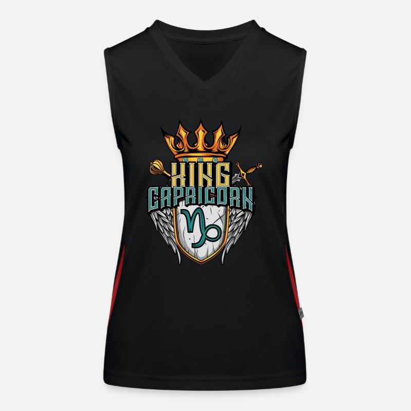 Steinbock Sternzeichen Funktionelles Kontrast-Tank Top für Frauen