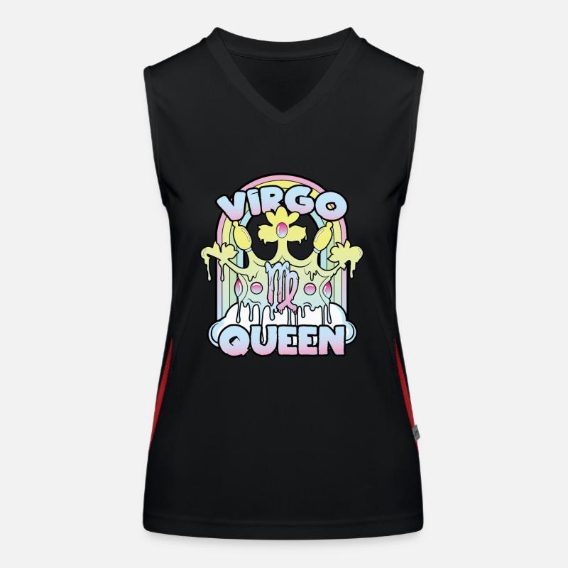 Jungfrau Queen Funktionelles Kontrast-Tank Top für Frauen