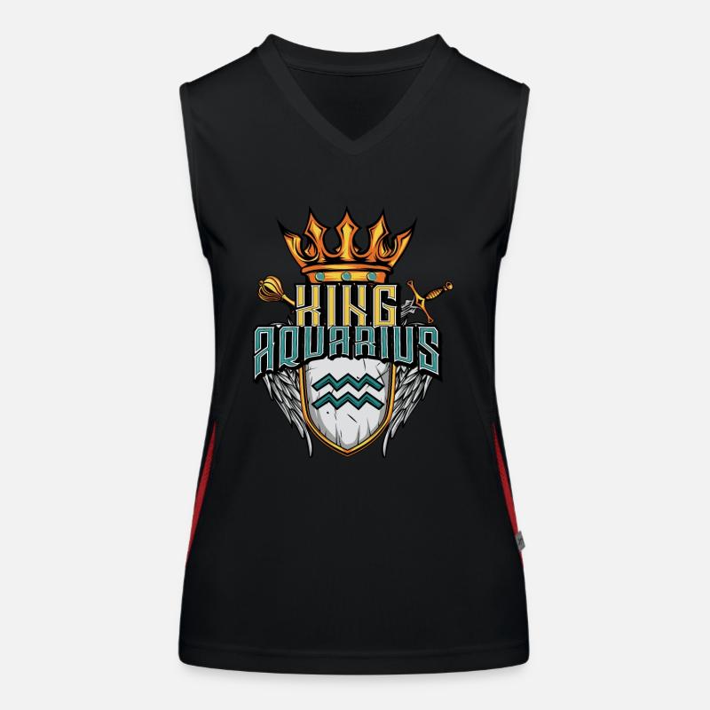 Wassermann Sternzeichen Funktionelles Kontrast-Tank Top für Frauen