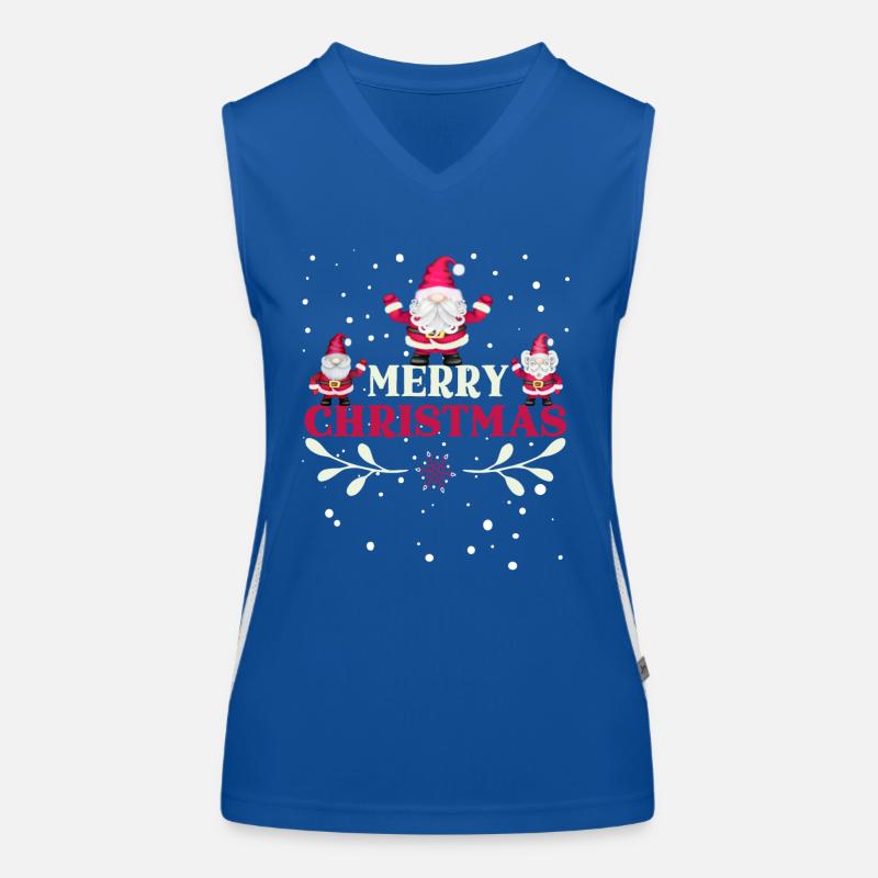 Merry Cristmas gnomes Women's Functional Contrast Tank Top