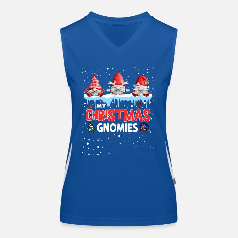 My Christmas Gnomies Funktionelles Kontrast-Tank Top für Frauen