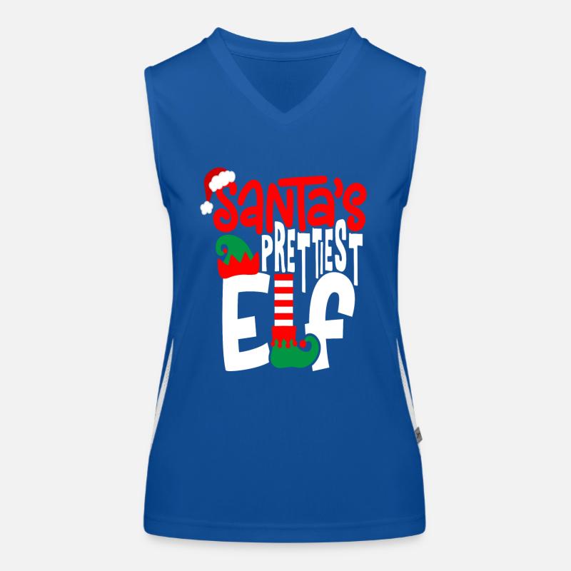 Le plus bel elfe du Père Noël Débardeur respirant contrasté Femme