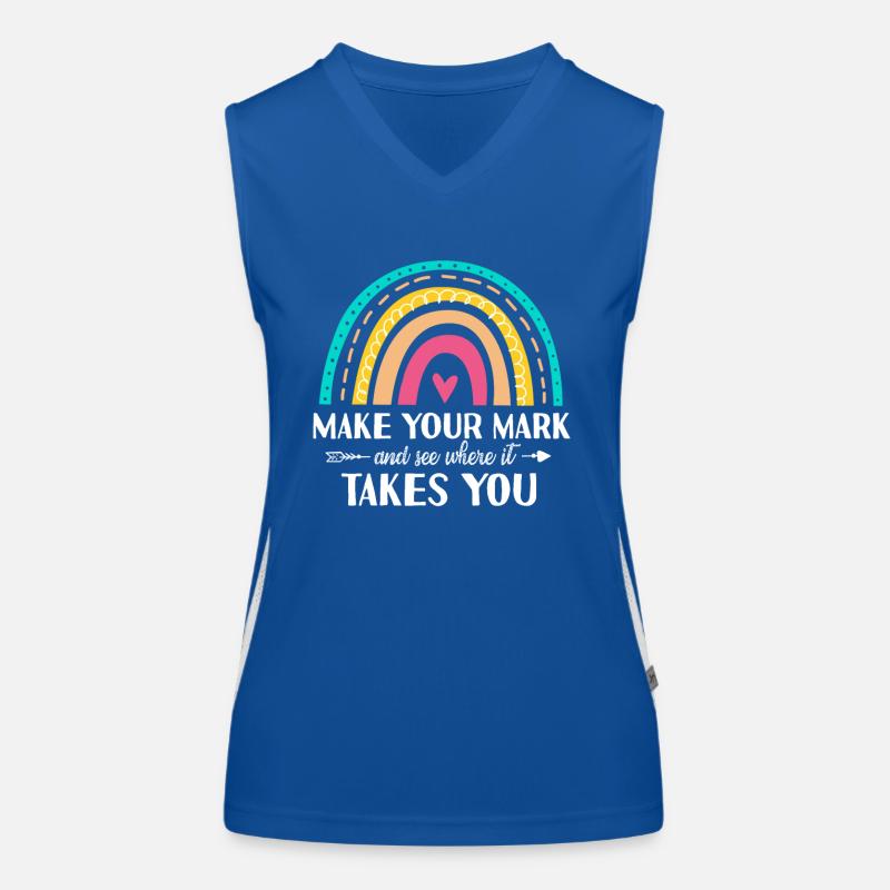 Machen Sie Sich Einen Zeichen Und Sehen Sie Funktionelles Kontrast-Tank Top für Frauen