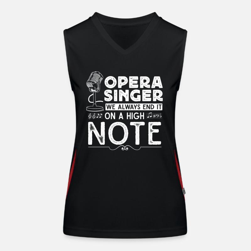 Opera singer, voice, opera Women's Functional Contrast Tank Top