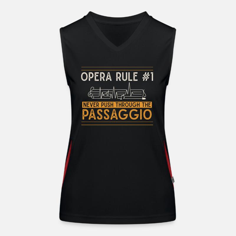 Opera singer, voice, opera Women's Functional Contrast Tank Top