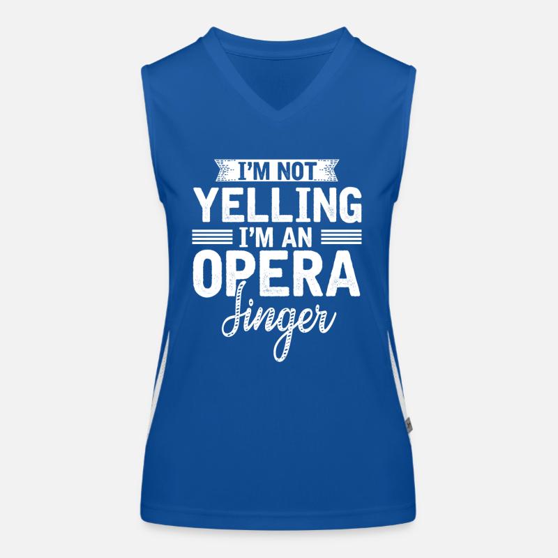 Chanteur d’opéra, voix, opéra Débardeur respirant contrasté Femme