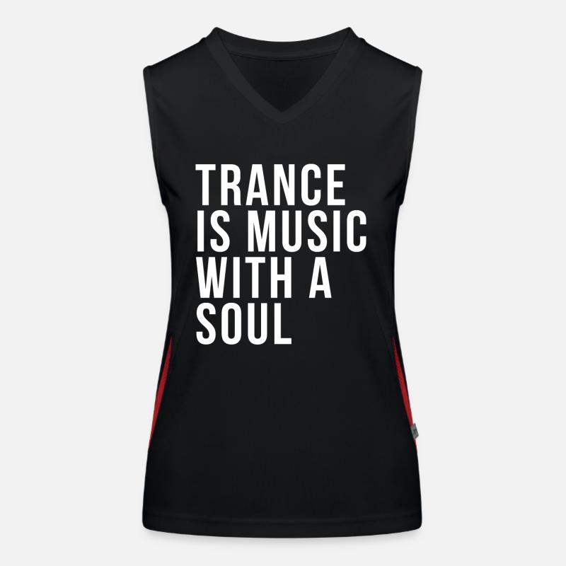 Techno Rave Mode Trance Music Débardeur respirant contrasté Femme