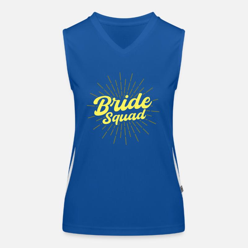 Bride squad Funktionelles Kontrast-Tank Top für Frauen
