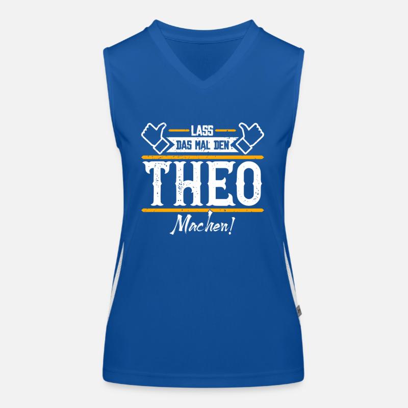 Theo Geschenkidee Geschenk Geburtstag Funktionelles Kontrast-Tank Top für Frauen