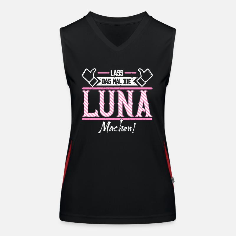 Luna Geschenkidee Geschenk Geburtstag Funktionelles Kontrast-Tank Top für Frauen