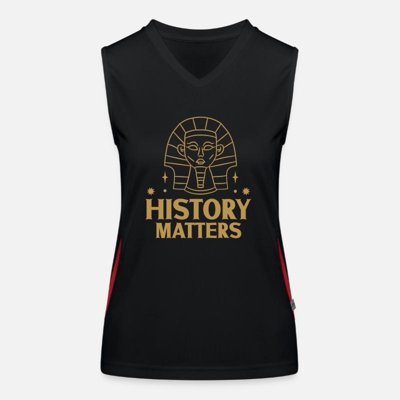 Geschichtshistoriker Geschichtsinteressierter Funktionelles Kontrast-Tank Top für Frauen