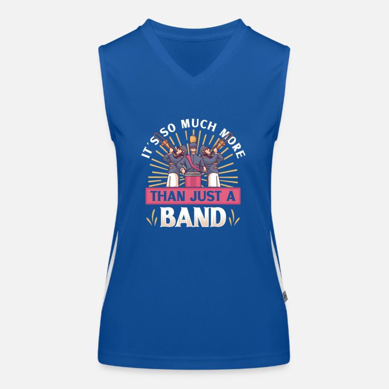 Marching Band Clarinetist School Probenmusik Funktionelles Kontrast-Tank Top für Frauen
