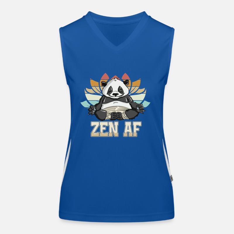 Liberating Zen AF Panda Yoga Explorative Graphic Funktionelles Kontrast-Tank Top für Frauen