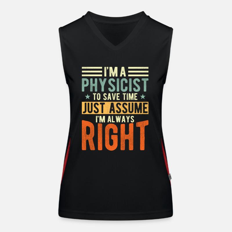 Physicist Women's Functional Contrast Tank Top