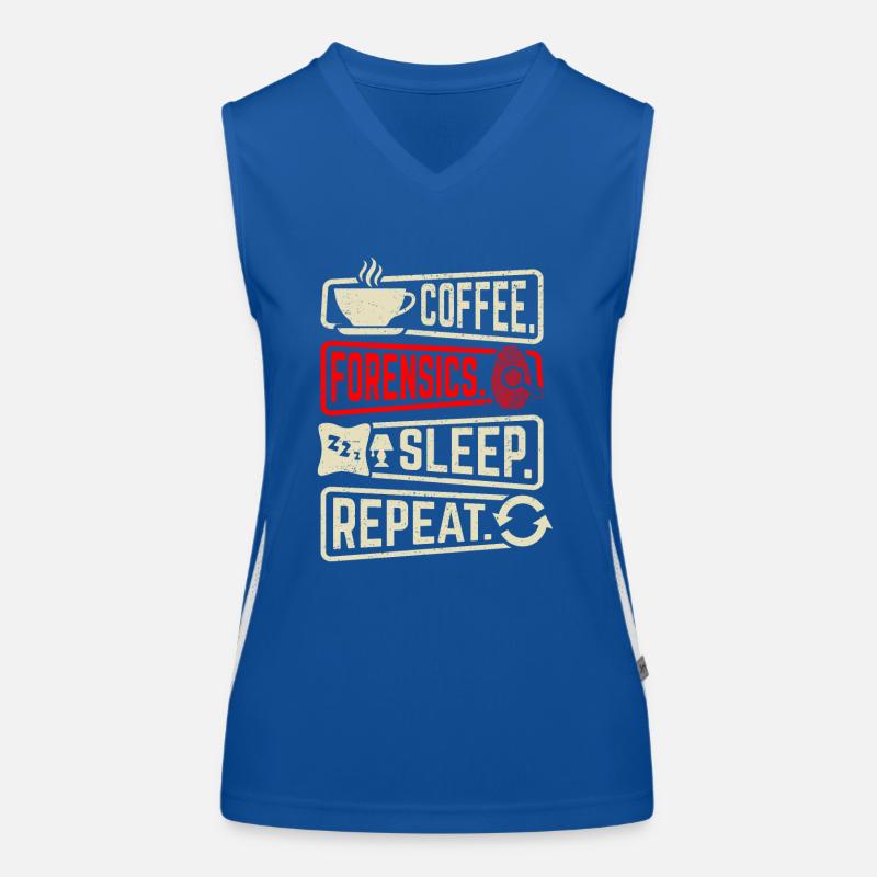 Forensic evidence - Kripo Polizei Forensics Women's Functional Contrast Tank Top