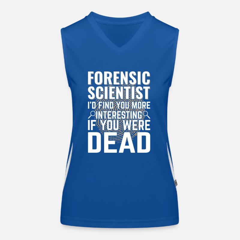 Spurensicherung - Kripo Polizei Kriminaltechnik Funktionelles Kontrast-Tank Top für Frauen