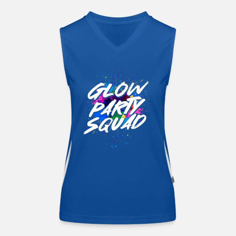Glow Party Squad Women's Functional Contrast Tank Top