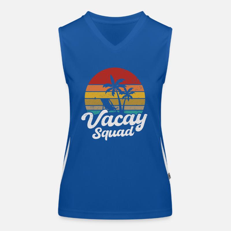 Vacay Squad Funktionelles Kontrast-Tank Top für Frauen