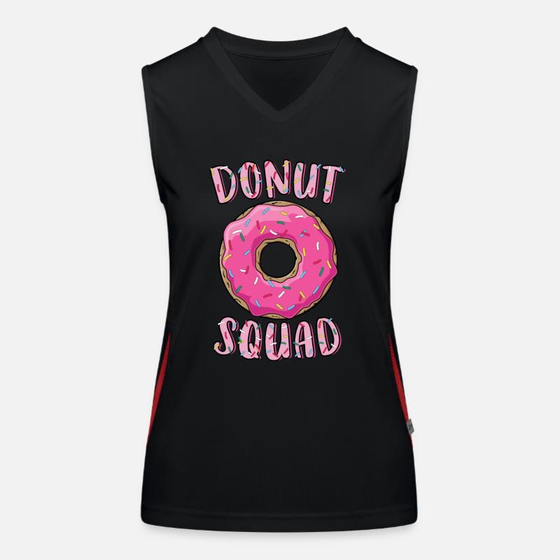 Donut Squad Matching Donut Party Rosa Donut Funktionelles Kontrast-Tank Top für Frauen