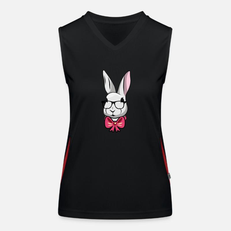 Cute Easter Rabbit Fly Funktionelles Kontrast-Tank Top für Frauen