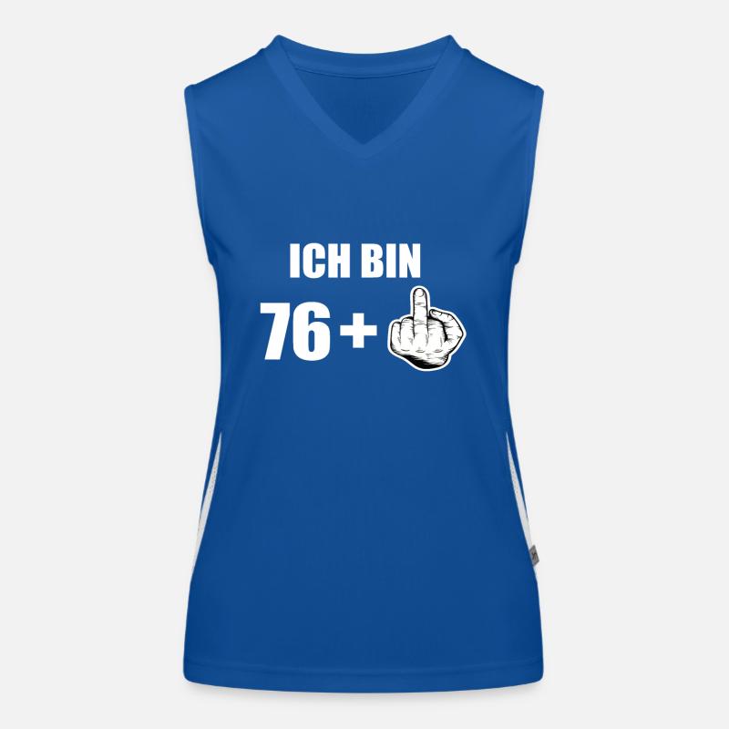77 Geburtstag Funktionelles Kontrast-Tank Top für Frauen