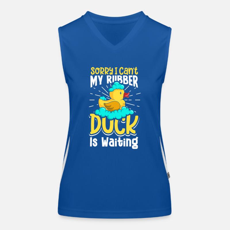 Rubber Ducks Duck Duck Lovers Bathroom Women's Functional Contrast Tank Top