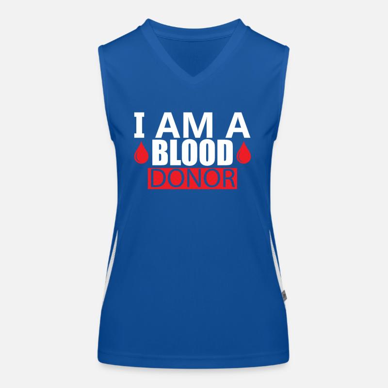 Blutspende Blutspenden Blutspender Funktionelles Kontrast-Tank Top für Frauen