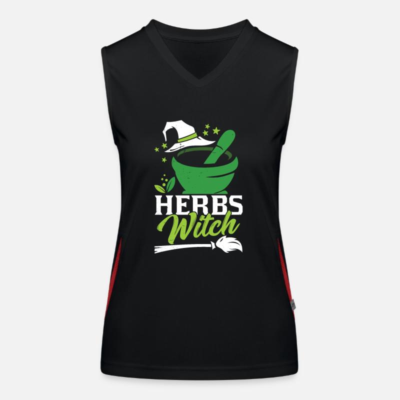 Herb Witch Herb Garden Herbs Herb Women's Functional Contrast Tank Top