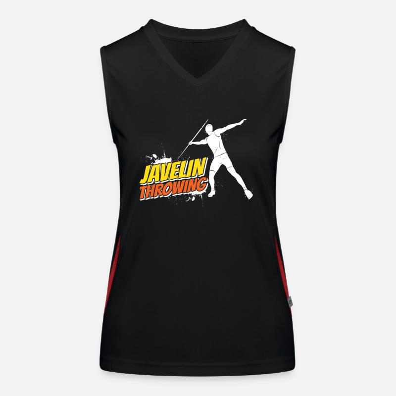 Lanceur de javelot Lancer de javelot Lancer de javelot Débardeur respirant contrasté Femme