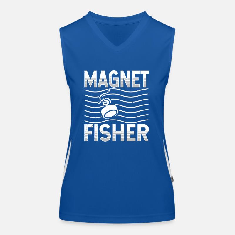 Magnetfischer Magnetfischen Magnet Funktionelles Kontrast-Tank Top für Frauen